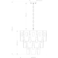 Подвесная люстра Arte Lamp Sophia A4066LM-6PB - Превью изображения №6 — Интернет-магазин Time-Shop