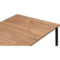 Кухонный стол Notta Лиман 120/160x80 619210 (дуб крафт золотой/черный матовый) - Превью изображения №7 — Интернет-магазин Time-Shop