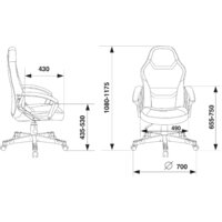 Игровое (геймерское) кресло Zombie 10 (черный/красный) - Превью изображения №6 — Интернет-магазин Time-Shop