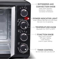 Мини-печь TurboTronic TT-FEO55 (черный) - Превью изображения №3 — Интернет-магазин Time-Shop