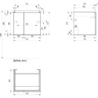  Cersanit Тумба под умывальник Colour 50 64257 - Превью изображения №10 — Интернет-магазин Time-Shop