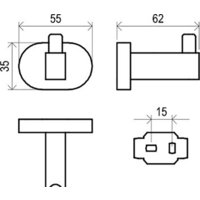 Крючок для ванны Ravak X07P320 - Превью изображения №2 — Интернет-магазин Time-Shop