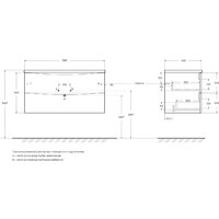  BelBagno Тумба под умывальник MARINO-CER-N-1000-2C-SO-RG-P - Превью изображения №2 — Интернет-магазин Time-Shop