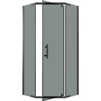 Душевой уголок Niagara Eco NG-1010-14DT 100x100x190 (черный/стекло тонированное) - Превью изображения №2 — Интернет-магазин Time-Shop