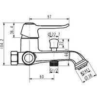 Смеситель Esko New York NY 54 - Превью изображения №2 — Интернет-магазин Time-Shop