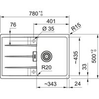 Кухонная мойка Franke Centro CNG 611-78 114.0757.390 (черный матовый) - Превью изображения №5 — Интернет-магазин Time-Shop
