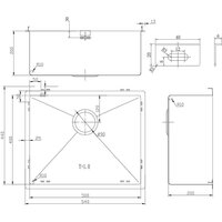 Кухонная мойка Kernau KSS U 61.1 1B SS Matt Black - Превью изображения №9 — Интернет-магазин Time-Shop