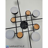 Припотолочная люстра Mirastyle SX-N-8996/8 BK - Превью изображения №13 — Интернет-магазин Time-Shop