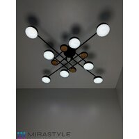 Припотолочная люстра Mirastyle SX-N-8996/8 BK - Превью изображения №12 — Интернет-магазин Time-Shop