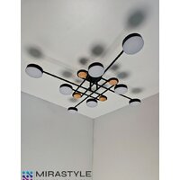 Припотолочная люстра Mirastyle SX-N-8996/8 BK - Превью изображения №9 — Интернет-магазин Time-Shop