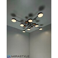 Припотолочная люстра Mirastyle SX-N-8996/8 BK - Превью изображения №11 — Интернет-магазин Time-Shop