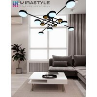 Припотолочная люстра Mirastyle SX-N-8996/8 BK - Превью изображения №4 — Интернет-магазин Time-Shop