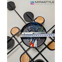 Припотолочная люстра Mirastyle SX-N-8996/8 BK - Превью изображения №15 — Интернет-магазин Time-Shop