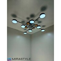 Припотолочная люстра Mirastyle SX-N-8996/8 BK - Превью изображения №10 — Интернет-магазин Time-Shop