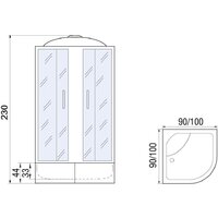 Душевая кабина Мономах XL 100/44 С МЗ - Превью изображения №15 — Интернет-магазин Time-Shop