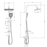 Душевая система  Lemark LM8811C - Превью изображения №2 — Интернет-магазин Time-Shop