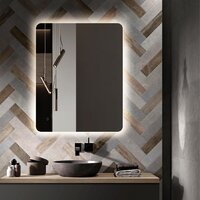  Алмаз-Люкс Зеркало Hanoi 10080s-4 (с подсветкой, с сенсорной кнопкой) - Превью изображения №2 — Интернет-магазин Time-Shop