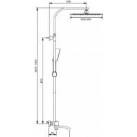 Душевая система  Gappo G2407-40 - Превью изображения №2 — Интернет-магазин Time-Shop