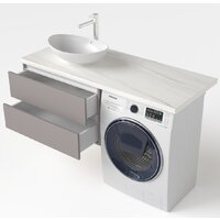  Дабер Тумба под умывальник 003 Т3.8.0.4Б (серый/белый) - Превью изображения №4 — Интернет-магазин Time-Shop