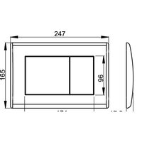 Панель смыва Alcaplast M271 - Превью изображения №2 — Интернет-магазин Time-Shop