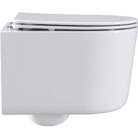 Унитаз подвесной Roxen Simple Compact в комплекте с инсталляцией StounFix Dual Fresh 6 в 1 916803 (кнопка: белый глянец) - Превью изображения №6 — Интернет-магазин Time-Shop