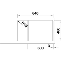 Кухонная мойка Blanco Legra XL 6 S 523328 (белый) - Превью изображения №3 — Интернет-магазин Time-Shop