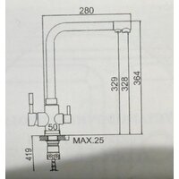 Смеситель MARRBAXX Карельский камень КМ006/Q10 (серый/светло-серый) - Превью изображения №2 — Интернет-магазин Time-Shop