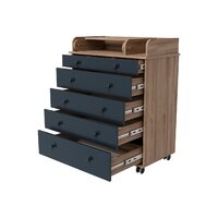 Детский комод Incanto Oskar V 800/5 PK-0004/5 (дуб/графит) - Превью изображения №8 — Интернет-магазин Time-Shop