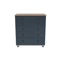 Детский комод Incanto Oskar V 800/5 PK-0004/5 (дуб/графит) - Превью изображения №3 — Интернет-магазин Time-Shop