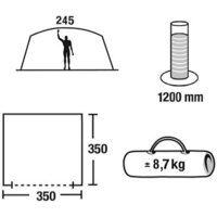 Тент-шатер Green Glade Rodos - Превью изображения №2 — Интернет-магазин Time-Shop