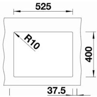 Кухонная мойка Blanco Subline 340/160-U 525985 (правая, черный) - Превью изображения №3 — Интернет-магазин Time-Shop