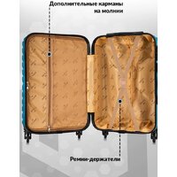 Чемодан-спиннер L'Case New-Delhi BCP-1205 7468 (S, светло-синий) - Превью изображения №5 — Интернет-магазин Time-Shop