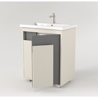  Дабер Тумба под умывальник 015 70 Т15.7.0.19 (бежевый/серый) - Превью изображения №2 — Интернет-магазин Time-Shop