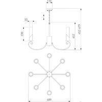 Подвесная люстра Евросвет Banci 60117/8 (никель) - Превью изображения №5 — Интернет-магазин Time-Shop