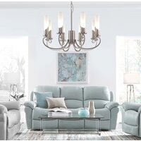 Подвесная люстра Евросвет Banci 60117/8 (никель) - Превью изображения №2 — Интернет-магазин Time-Shop