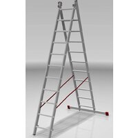 Лестница-стремянка Новая высота NV 522 двухсекционная индустриальная 2x11 ступеней - Превью изображения №3 — Интернет-магазин Time-Shop