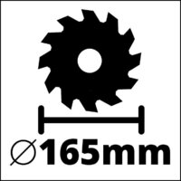 Дисковая (циркулярная) пила Einhell TP-CS 18/165 Li BL-Solo 4331225 (без АКБ) - Превью изображения №14 — Интернет-магазин Time-Shop