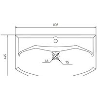 Умывальник Акватон Смайл 80 81x45 [1WH207783] - Превью изображения №2 — Интернет-магазин Time-Shop