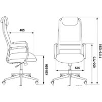 Офисное кресло Бюрократ KB-9N (черный) - Превью изображения №6 — Интернет-магазин Time-Shop