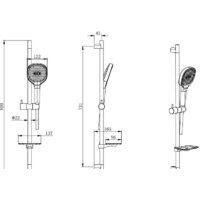 Душевой гарнитур  Aquatek AQ2021MB - Превью изображения №2 — Интернет-магазин Time-Shop