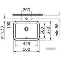 Умывальник Vitra S20 5474B003-0618 - Превью изображения №3 — Интернет-магазин Time-Shop