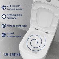 Унитаз напольный Lauter Rimless 21D2203 - Превью изображения №3 — Интернет-магазин Time-Shop