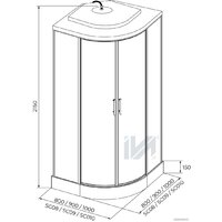 Душевая кабина IVA SC010CM - Превью изображения №4 — Интернет-магазин Time-Shop