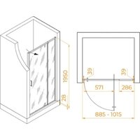 Душевая дверь RGW PA-008B 350800890-24 - Превью изображения №2 — Интернет-магазин Time-Shop