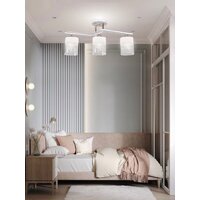 Припотолочная люстра Aitin Pro НПБ 02-3x60-101 6096/3 (белый/зотоло) - Превью изображения №6 — Интернет-магазин Time-Shop