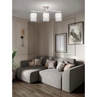 Припотолочная люстра Aitin Pro НПБ 02-3x60-101 6096/3 (белый/зотоло) - Превью изображения №3 — Интернет-магазин Time-Shop