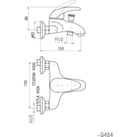 Смеситель Slezak RAV Dunaj D454.5 - Превью изображения №3 — Интернет-магазин Time-Shop