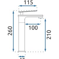 Смеситель Rea Blade B9974 (черный) - Превью изображения №6 — Интернет-магазин Time-Shop