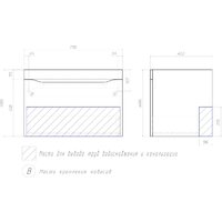  Vigo Тумба под умывальник Grani 750-0-1 Оскар подвесная (дуб золотой) - Превью изображения №7 — Интернет-магазин Time-Shop