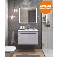  Vigo Тумба под умывальник Grani 750-0-1 Оскар подвесная (дуб золотой) - Превью изображения №6 — Интернет-магазин Time-Shop